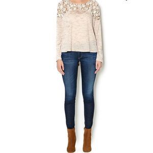 Hazel Lace Top Blouse Size S